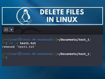 how to delete a file in linux