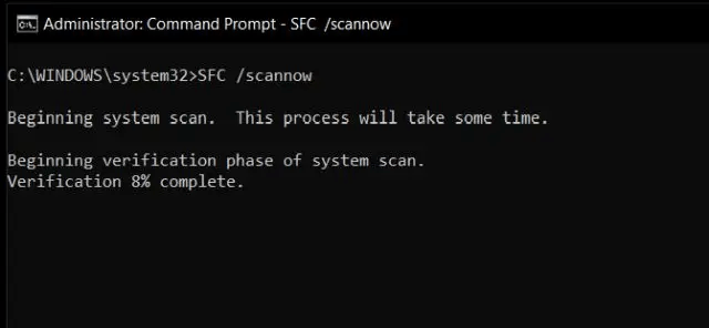 5. Run the System File Checker (SFC)