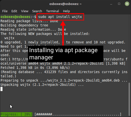 installing WSJT-X via apt package manager