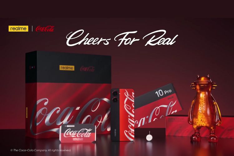 The Coca Cola phone is a special edition Realme 10 series phone underneath!