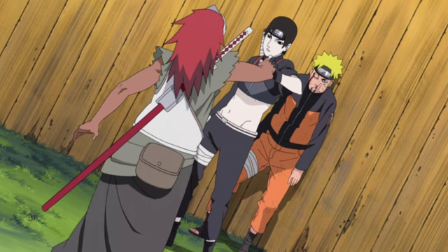 An image of Sai Yamanaka protecting Naruto.