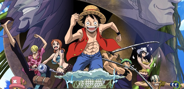 An image of the Straw Hats in Skypiea arc.