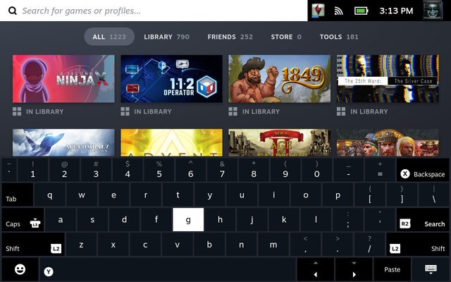 Steam Store -tastatur