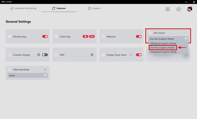 Discrete Graphics Mode Msi Center - Desktop Window Manager High Gpu