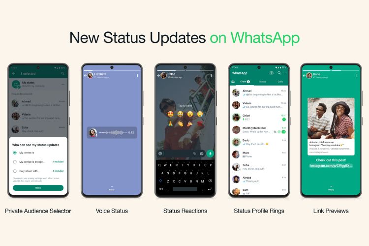 WhatsApp Status features