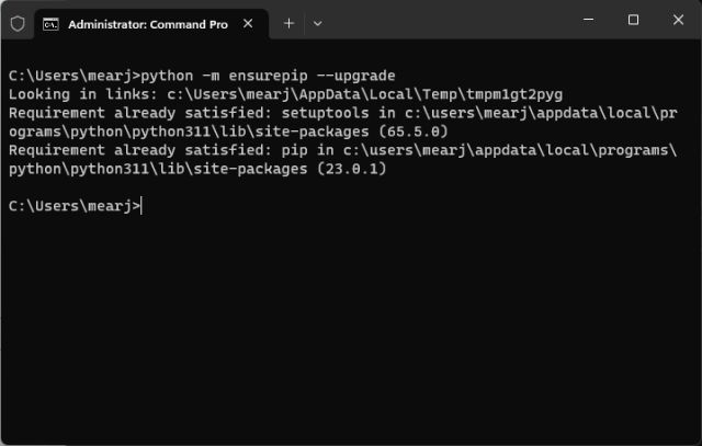 Install Pip on Windows From Command Line