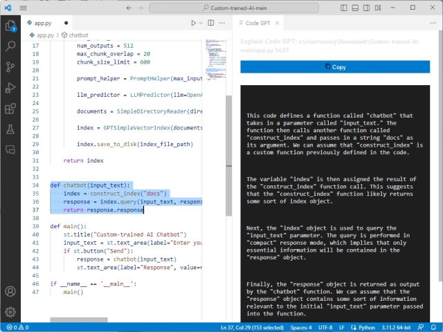 Install and use CodeGPT in VS Code (2023)