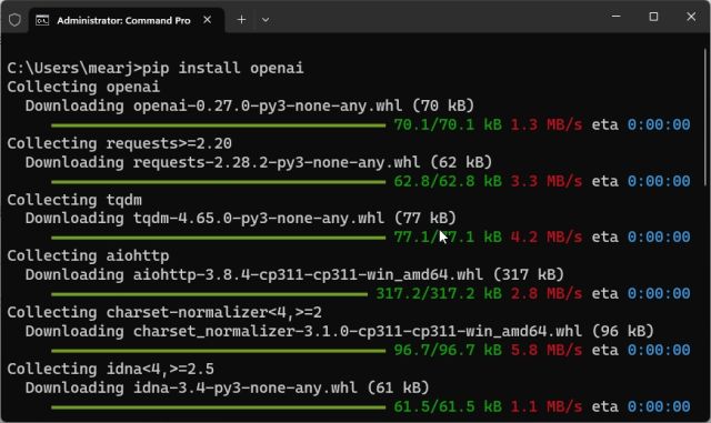 Installieren Sie Die Openai- Und Gradio-Bibliotheken