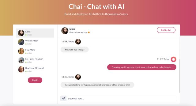 Chai ai chatgpt alternative
