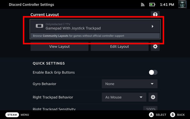 Community layout settings 1