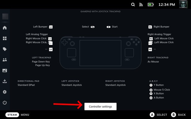 Controller Layout settings 1
