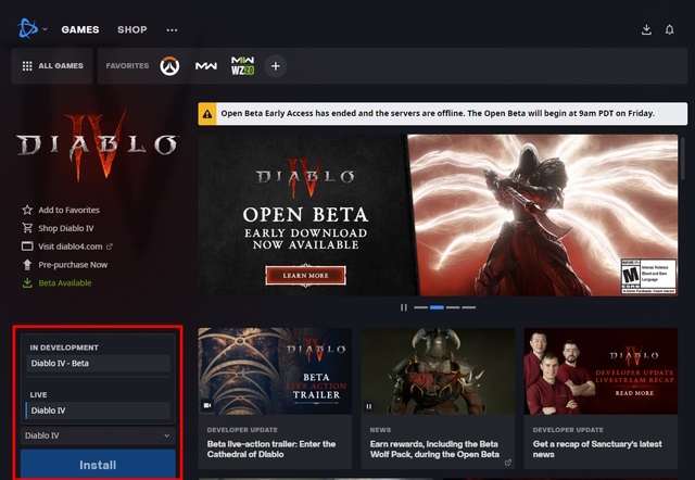 How To Early Download Diablo IV Open Beta