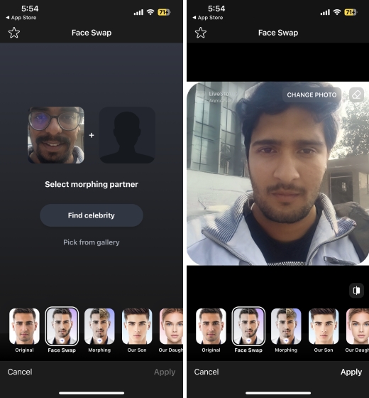 Face swap app