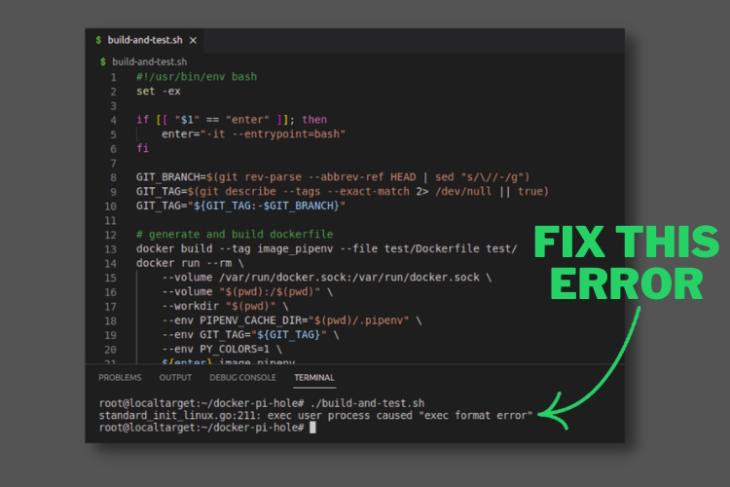 How to Fix exec user process caused exec format error
