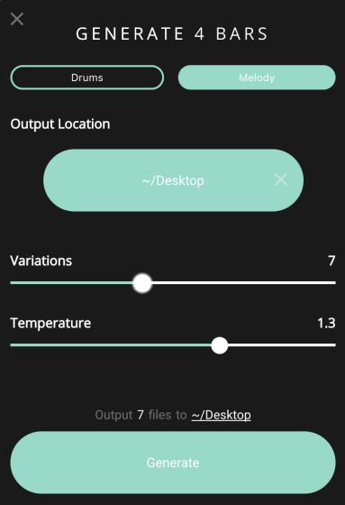 Magenta studio ai music generator 