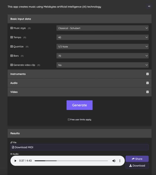 melobytes ai music generator 