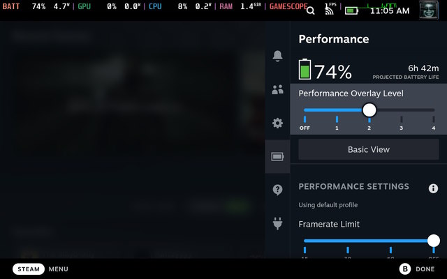 Performance Overlay Level 2