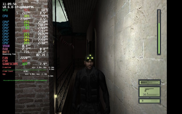 Performance Overlay 4 on Splinter Cell