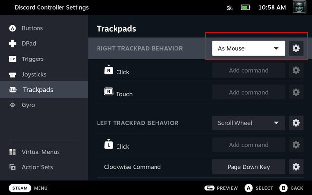How to Install and Use Discord on Steam Deck | The Paradise Steam-Deck-Discord-Right-Trackpad-Behaviour