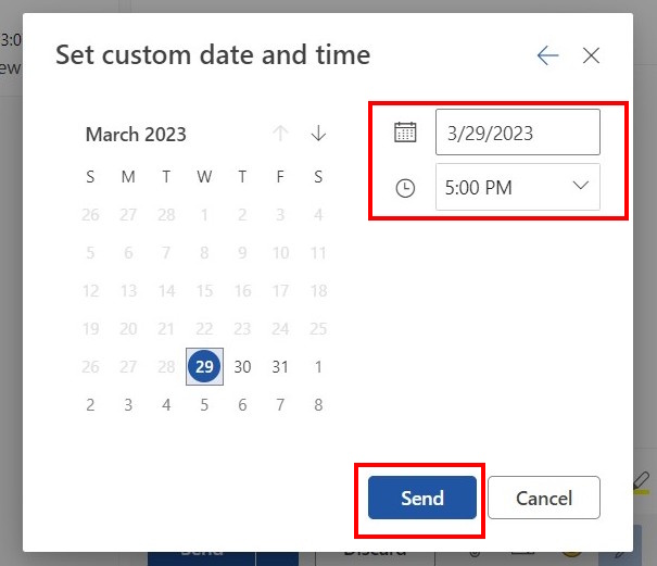 Schedule Email in Outlook