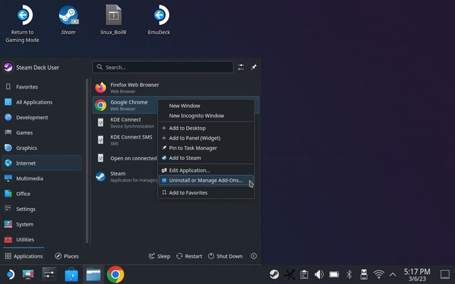 Steam Deck Explorer Uninstall