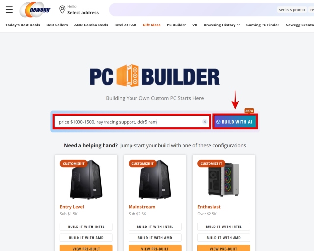 Newegg Integrates ChatGPT for PC Building Help, But It Needs Work