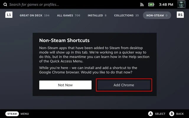 Added Game Pass but can't remove browser : r/SteamDeck