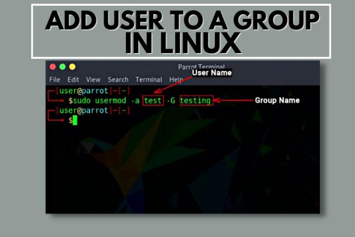 add user to a group in linux