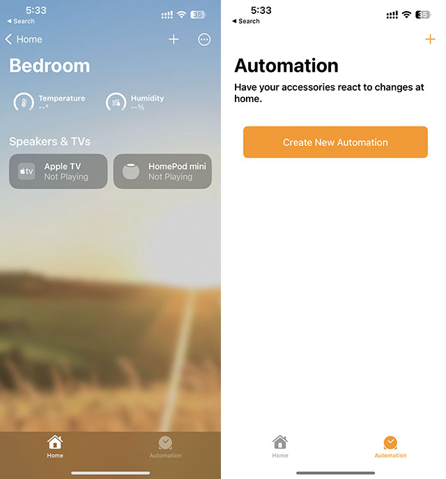 I Made My Non-HomeKit Accessories Work with the Apple Home App and You Can Too | The Paradise A screenshot of the Apple home app user interface on iPhone