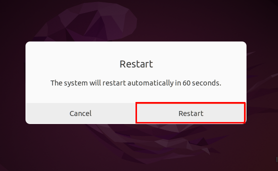 Rebooting in Gnome-based systems