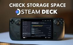 how to check storage space on steam deck