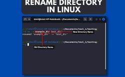 how to rename a directory in Linux