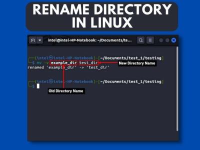 how to rename a directory in Linux