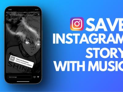 how to save instagram story with music