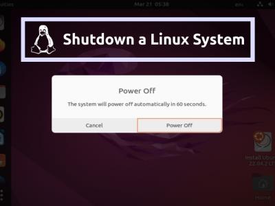 how to shutdown Linux