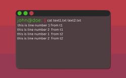 how to use cat command with examples in linux