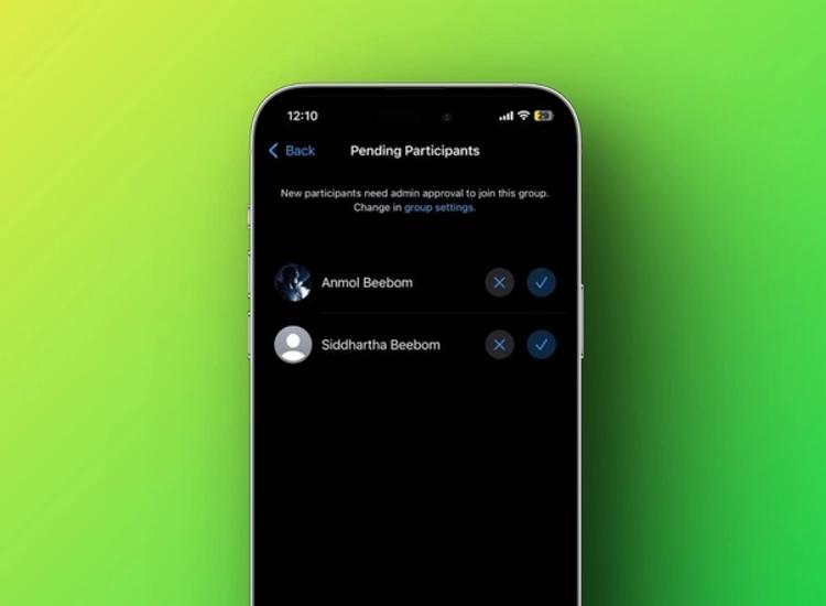 how to use the new participant approval feature in whatsapp groups