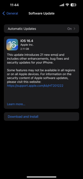 iOS 16.4