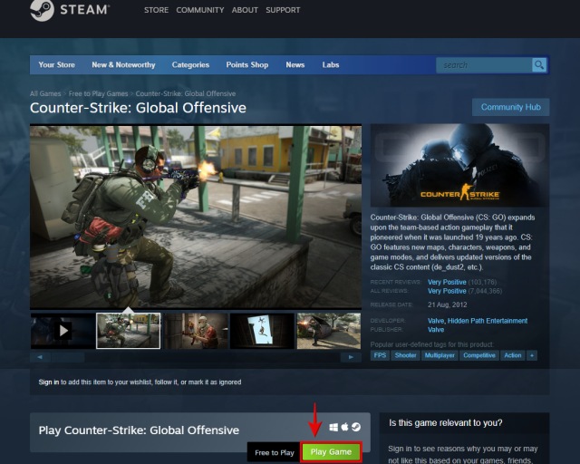 steam how to download csgo 