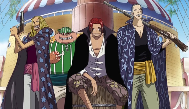An image of Shanks and his crew.