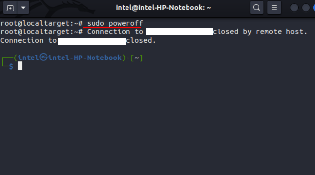So fahren Sie Linux über die Befehlszeile und die GUI herunter 6 Herunterfahren mit dem Befehl power off