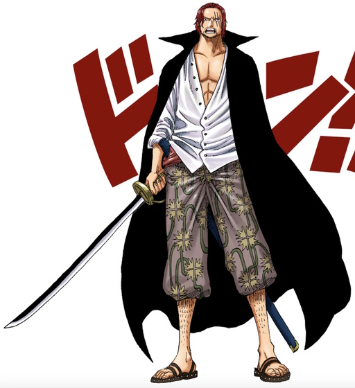An image of Shanks with hi sword.