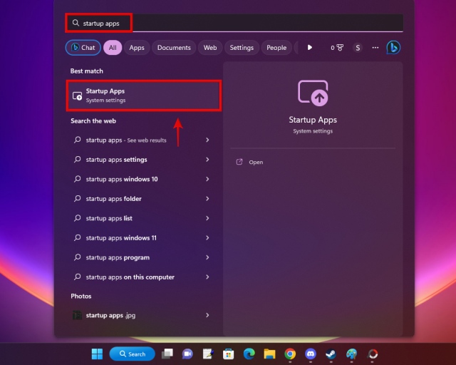 how to view startup apps in windows 11