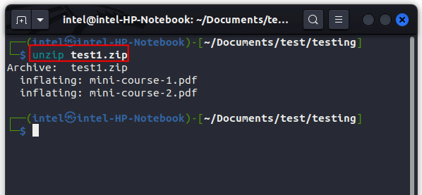 So Komprimieren Und Entpacken Sie Dateien Unter Linux (Anleitung) 23 Entpacken Sie Eine Einzelne Datei