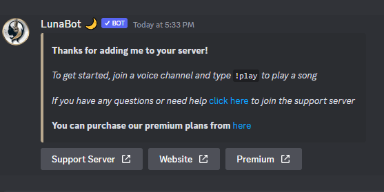 Groovy has new bot features on its Discord profile even though it