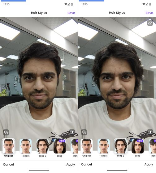 Faceapp interface