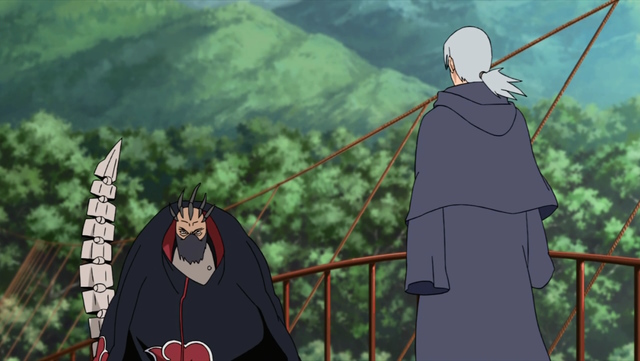 An image of Sasori and Kabuto in Naruto.