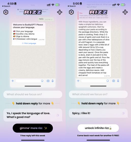 is rizz app free