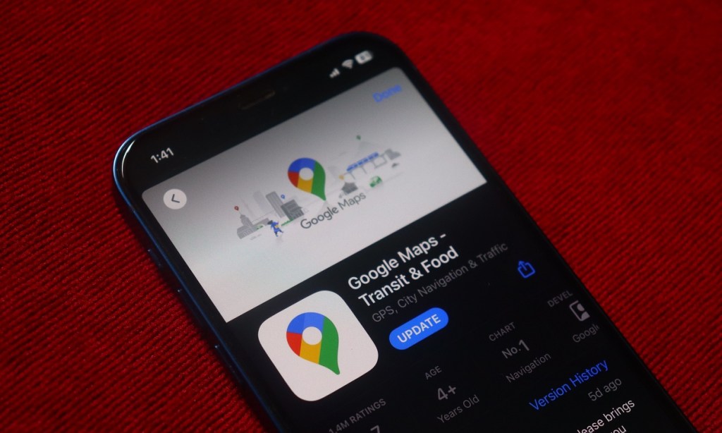 Update Google Maps app on iPhone