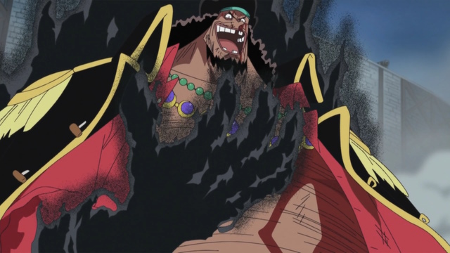 An image of Blackbeard in One Piece - logia devil fruits